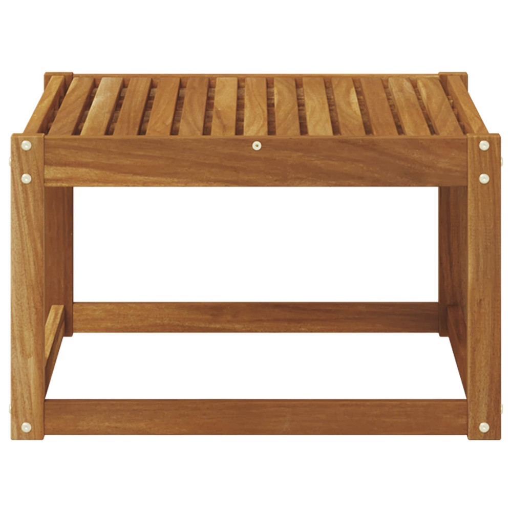 Produktbild för Utomhusbord Massivt Akaciaträ Naturfärg 59 x 59 x 37 cm