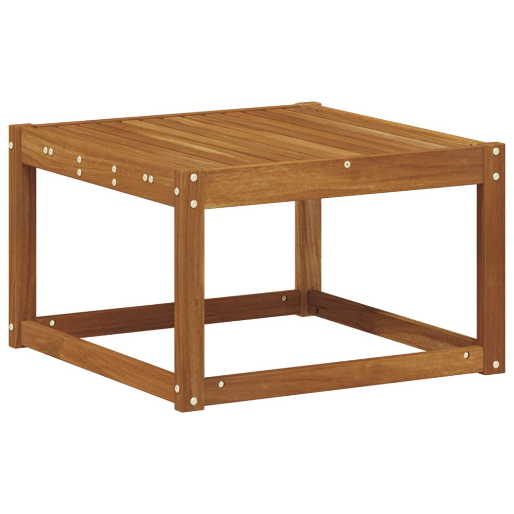 Produktbild för Utomhusbord Massivt Akaciaträ Naturfärg 59 x 59 x 37 cm