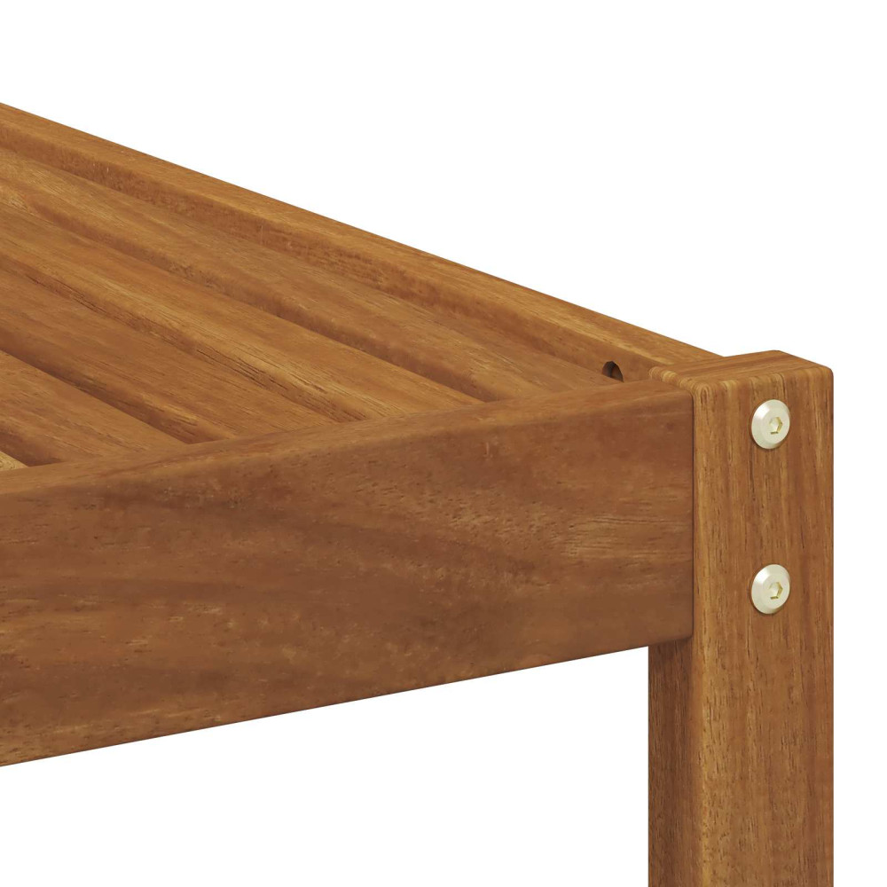 Produktbild för Utomhusbord Massivt Akaciaträ Naturfärg 59 x 59 x 37 cm