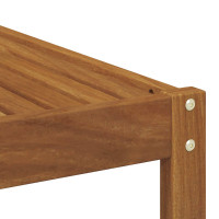 Produktbild för Utomhusbord Massivt Akaciaträ Naturfärg 59 x 59 x 37 cm
