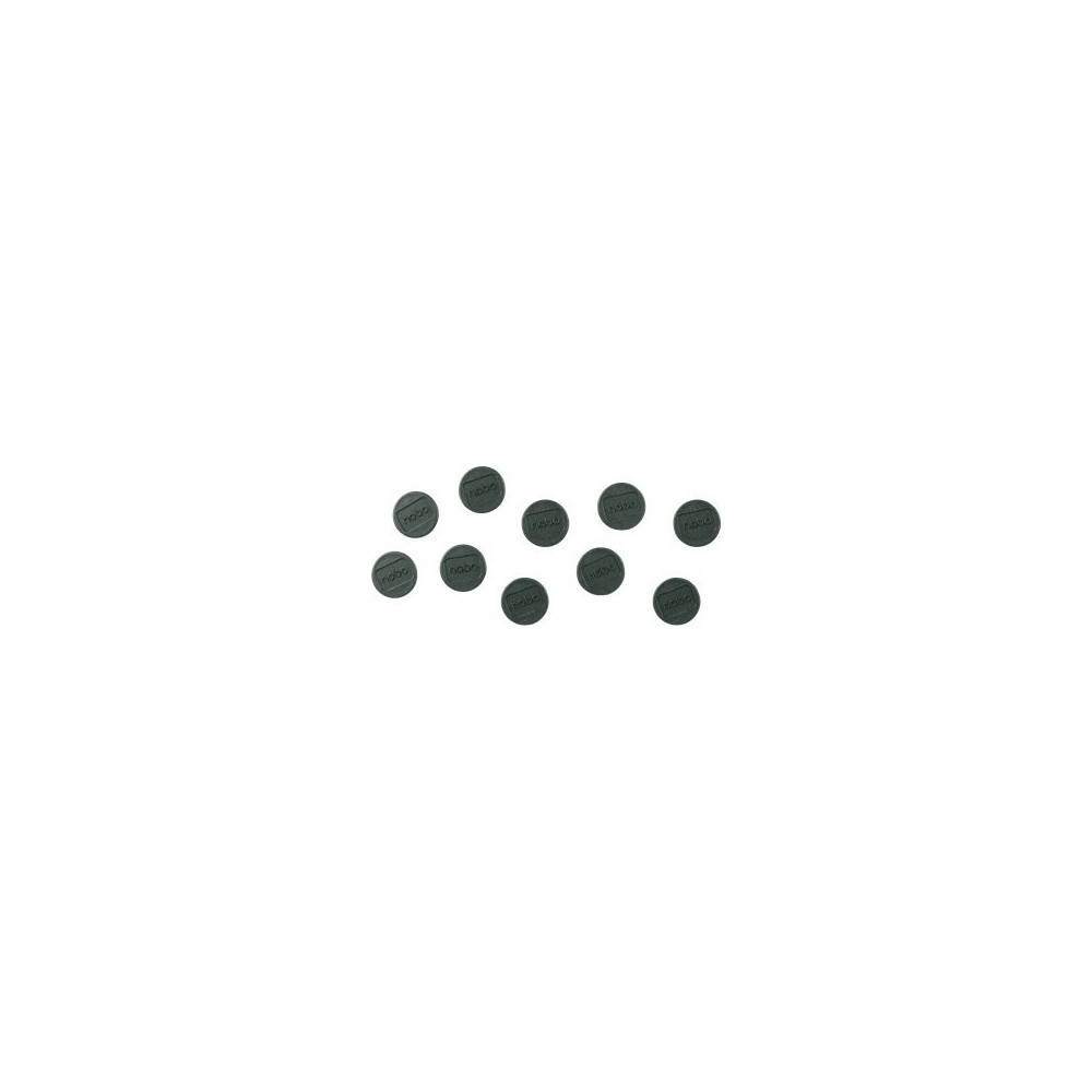 Produktbild för Nobo magnet - 2,4 cm diameter - svart (paket om 10)