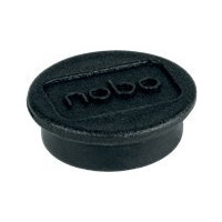 Produktbild för Nobo magnet - 2,4 cm diameter - svart (paket om 10)