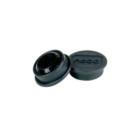 Produktbild för Nobo magnet - 2,4 cm diameter - svart (paket om 10)