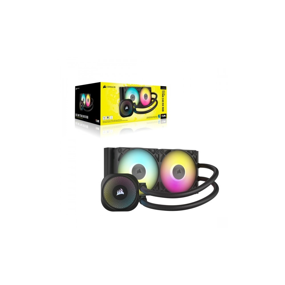 Produktbild för CORSAIR iCUE Link TITAN 240 RX RGB - kylsystem med vätska till processorn