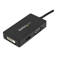 Produktbild för StarTech.com A/V-reseadapter: 3-i-1 DisplayPort till VGA-, DVI- eller HDMI-konverterare - videokort - DisplayPort / HDMI / DVI / VGA - 26.6 m