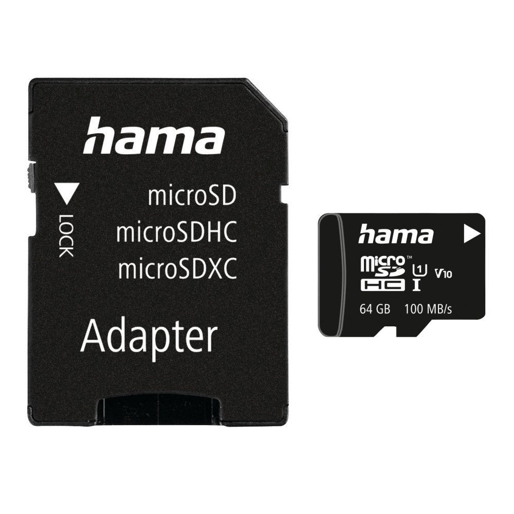 Produktbild för Memory Card Micro SDHC 64GB Class 10 UI V10 100MB/s