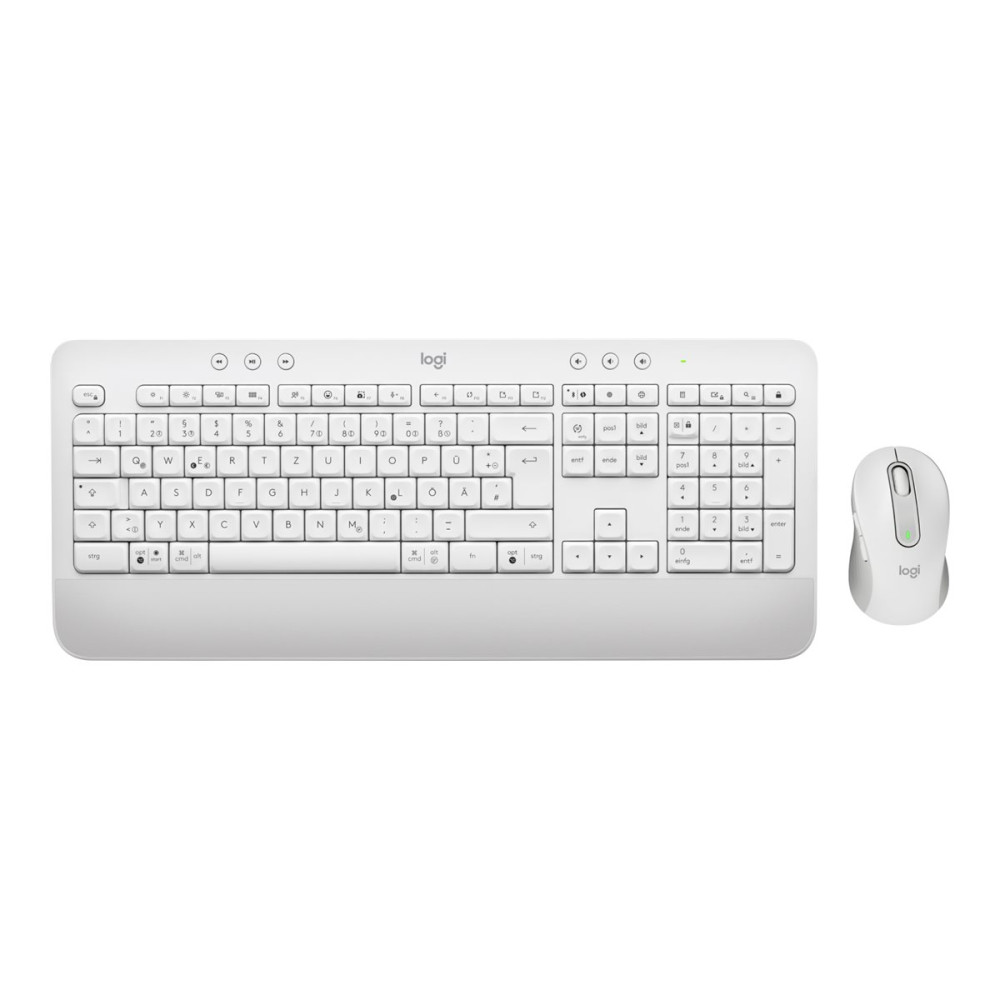 Produktbild för Logitech Signature MK650 Combo for Business - sats med tangentbord och mus - QWERTZ - tysk - offwhite Inmatningsenhet