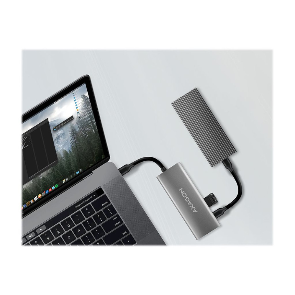 Produktbild för AXAGON HMC-5G2 SPEEDSTER 5H - dockningsstation - USB-C 3.2 Gen 2 / Thunderbolt 3 - HDMI
