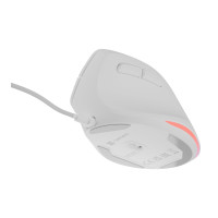 Produktbild för Natec CRAKE 2 PRO - vertikal mus - USB - vit