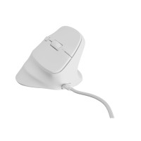 Produktbild för Natec CRAKE 2 PRO - vertikal mus - USB - vit