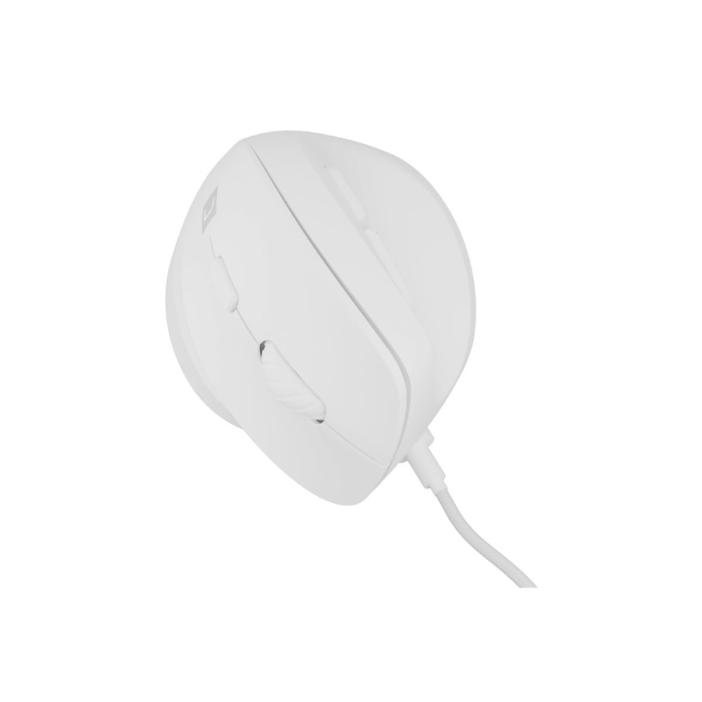 Produktbild för Natec CRAKE 2 PRO - vertikal mus - USB - vit