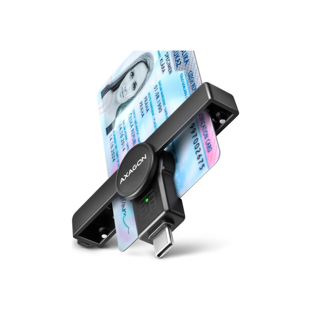 Produktbild för AXAGON CRE-SMPC - SMART-kortläsare - USB-C