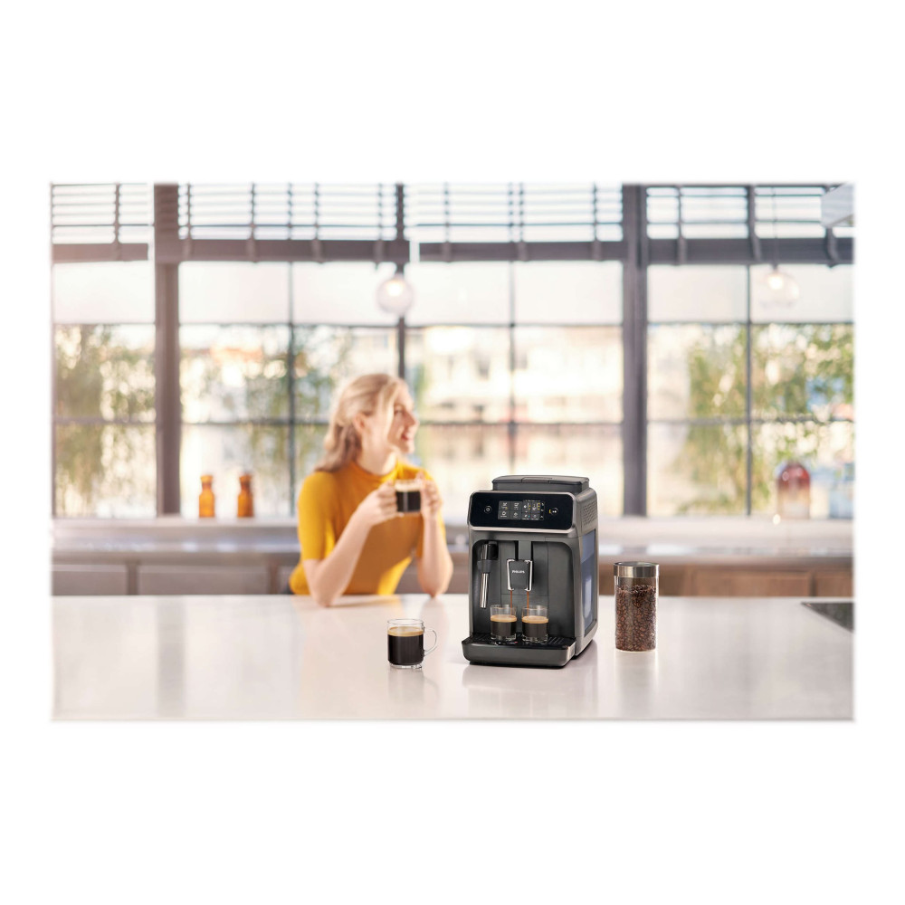 Produktbild för Philips Series 2200 EP2224 - automatisk kaffekokare med mjölkskummare - 15 bar - kashmirgrå