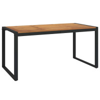 Produktbild för Trädgårdsmöbelset 7 pcs Grå och Brun konstrotting