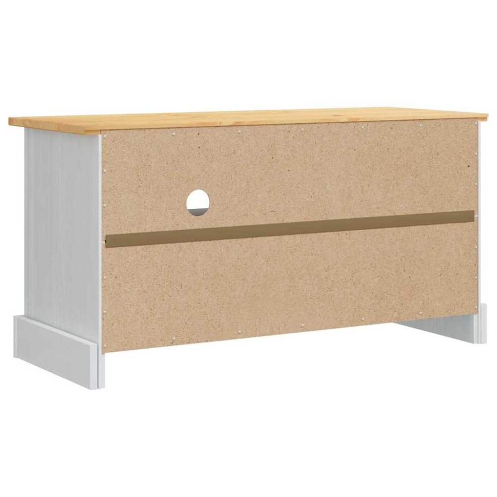 Produktbild för TV-skåp Corona Vit 100 x 40 x 52 cm Massiv furu