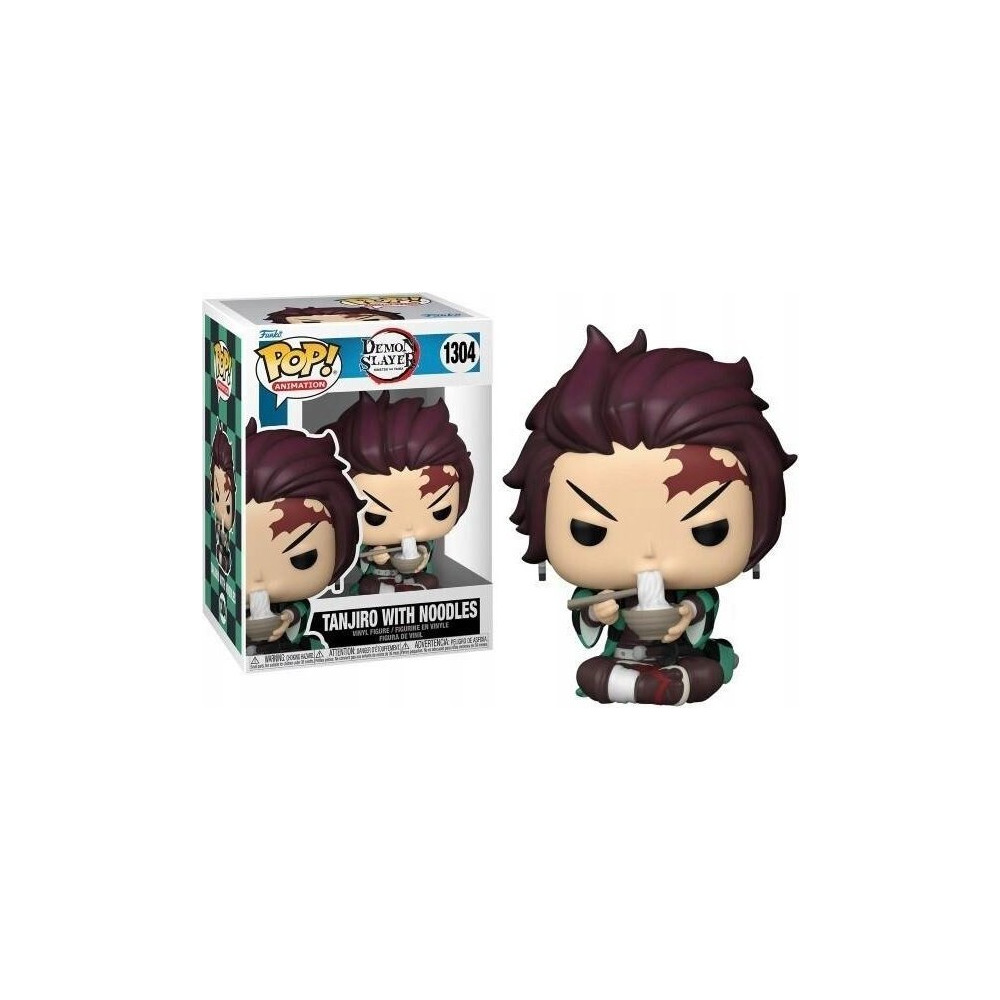Produktbild för FUNKO POP! Vinylfigur: Demon Slayer – Tanjiro with Noodles,...