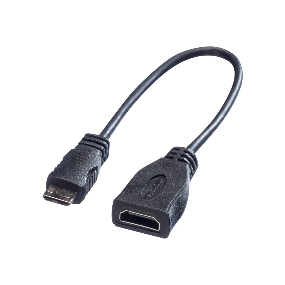 Produktbild för Roline HDMI-kabel med Ethernet - 15 cm