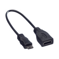 Produktbild för Roline HDMI-kabel med Ethernet - 15 cm