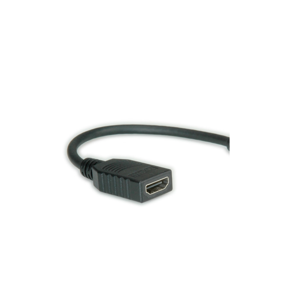 Produktbild för Roline HDMI-kabel med Ethernet - 15 cm