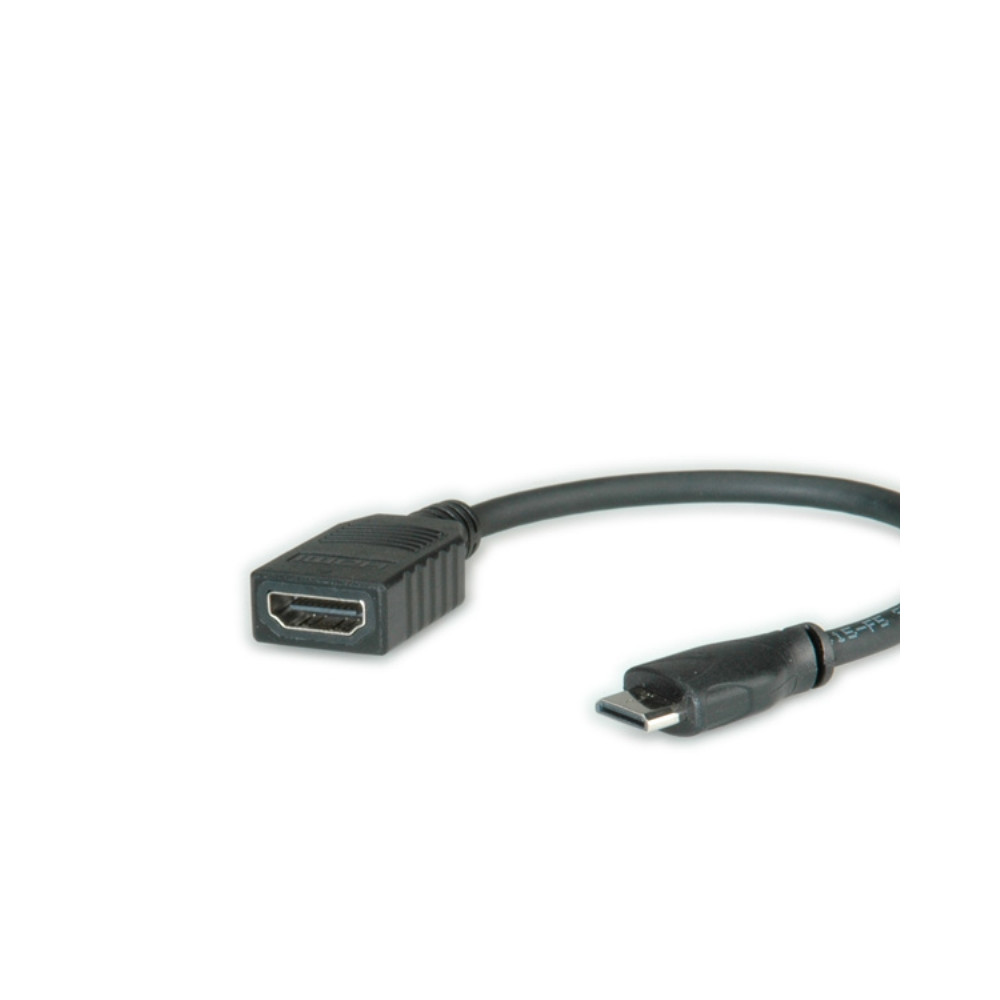 Produktbild för Roline HDMI-kabel med Ethernet - 15 cm