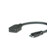 Produktbild för Roline HDMI-kabel med Ethernet - 15 cm