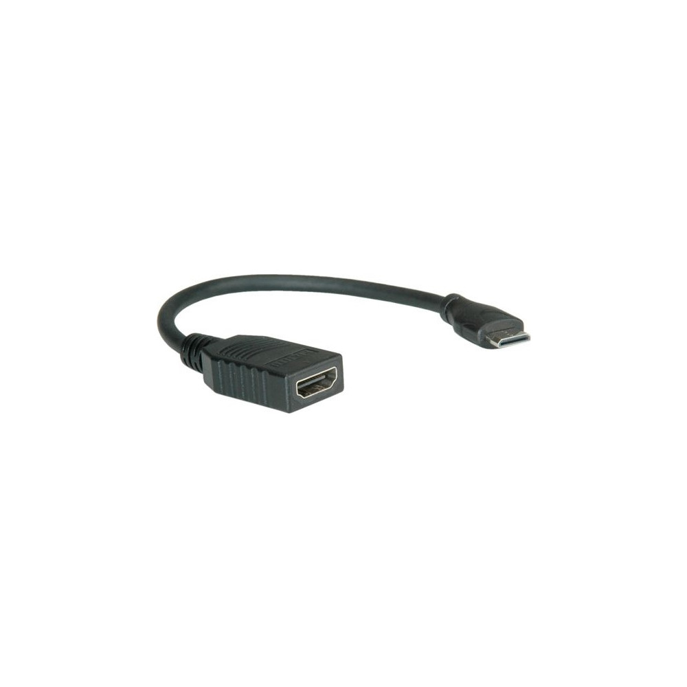 Produktbild för Roline HDMI-kabel med Ethernet - 15 cm
