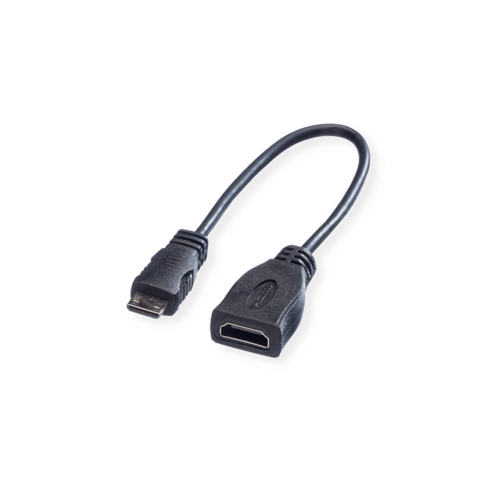 Produktbild för Roline HDMI-kabel med Ethernet - 15 cm