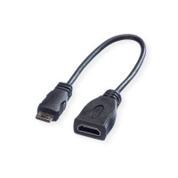 Produktbild för Roline HDMI-kabel med Ethernet - 15 cm