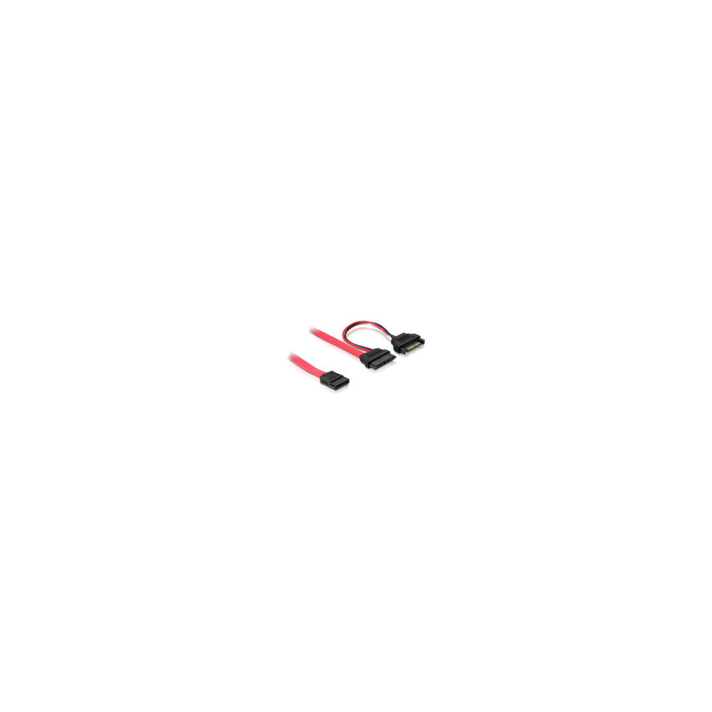 Produktbild för Delock SATA Slimline ALL-in-One cable - SATA-kabel - 50 cm
