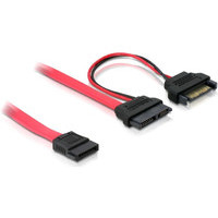 Produktbild för Delock SATA Slimline ALL-in-One cable - SATA-kabel - 50 cm