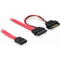 Produktbild för Delock SATA Slimline ALL-in-One cable - SATA-kabel - 50 cm