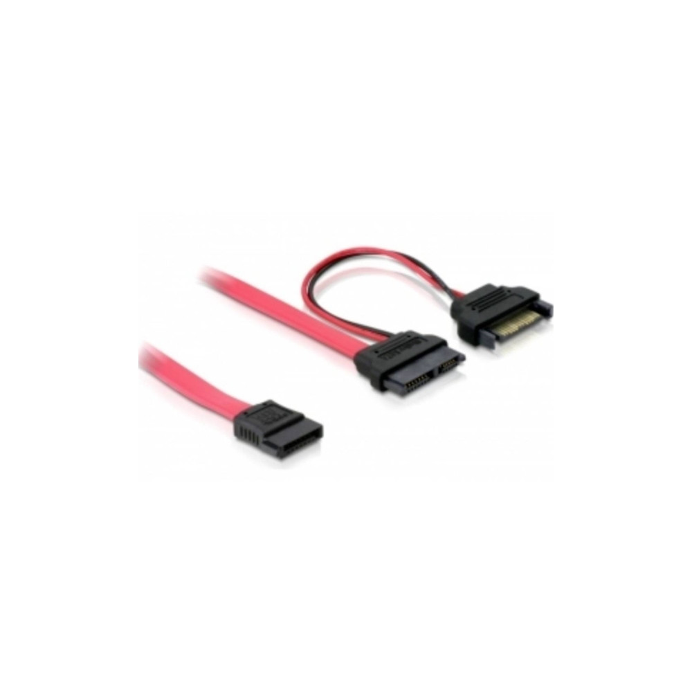 Produktbild för Delock SATA Slimline ALL-in-One cable - SATA-kabel - 50 cm