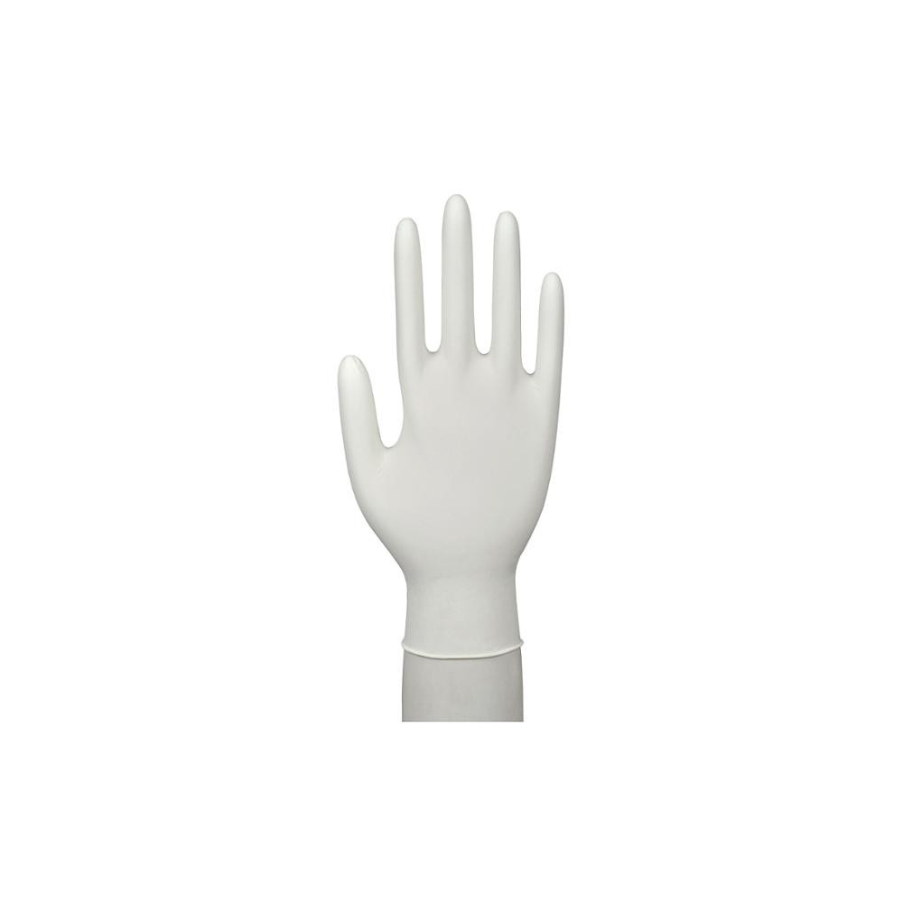 Produktbild för Undersökningshandske, ABENA Classic Protect, XL, vit, nitril...
