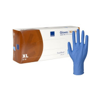 Produktbild för Abena HospiCare Long - handskar - storlek: 9-10 - extra large - nitrilgummi - blå (paket om 100)