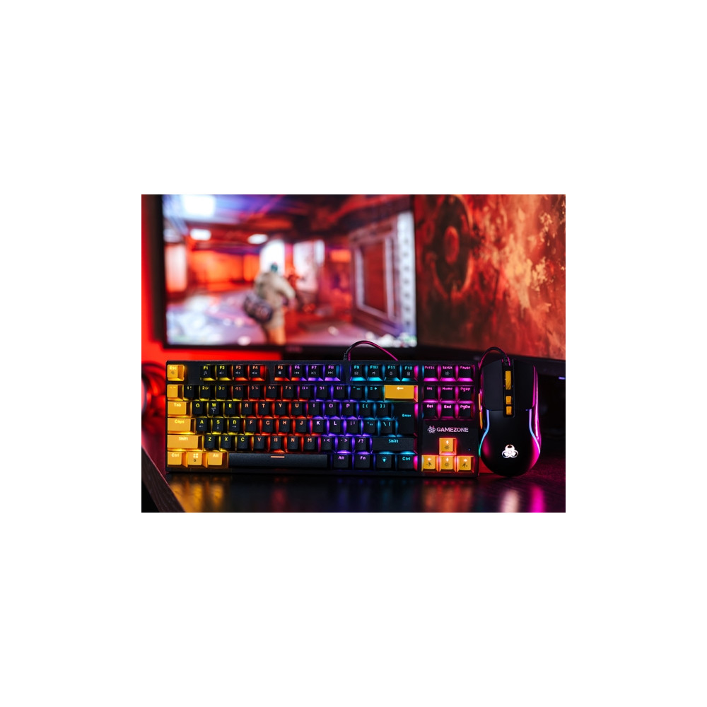 Produktbild för Tracer GAMEZONE Hornet - sats med tangentbord och mus - mekaniskt compact Inmatningsenhet