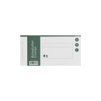 Produktbild för Kuverter M65 m/rude 90g Peel & Seal 110x220 mm hvid