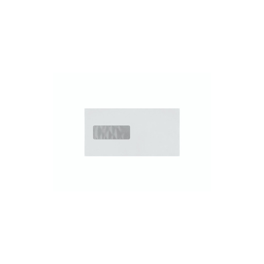 Produktbild för Kuverter M65 m/rude 90g Peel & Seal 110x220 mm hvid