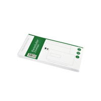 Produktbild för Kuverter M65 m/rude 90g Peel & Seal 110x220 mm hvid