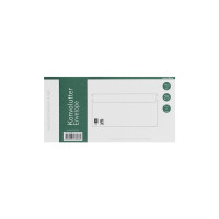Produktbild för Kuverter M65 m/rude 90g Peel & Seal 110x220 mm hvid