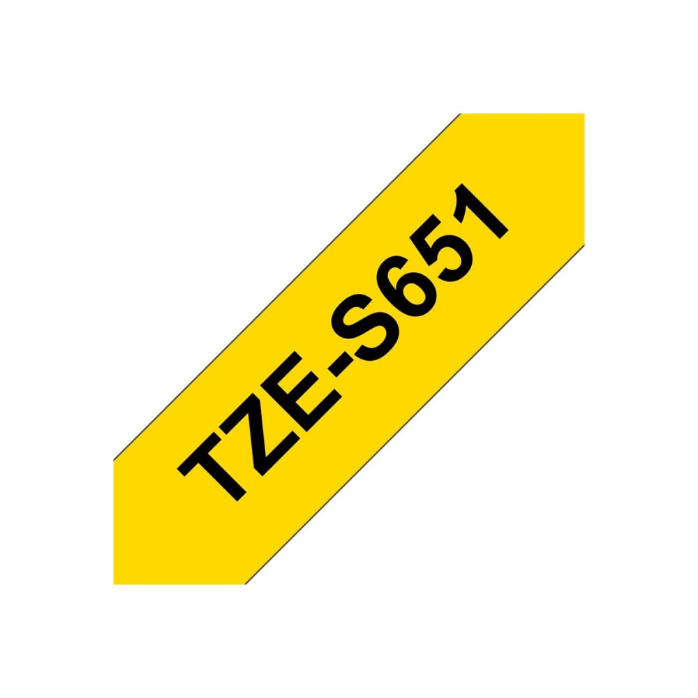 Produktbild för Brother TZe-S651 - bandlaminat - 1 kassett(er) - Rulle ( 2,4 cm x 8 m)
