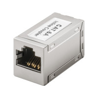 Produktbild för Goobay 72499, Platt, Metallisk, RJ-45, RJ-45, Hona, Hona-kon...