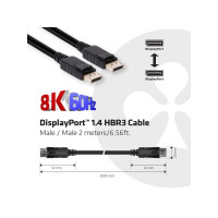 Produktbild för Club 3D - DisplayPort-kabel - DisplayPort till DisplayPort - 2 m