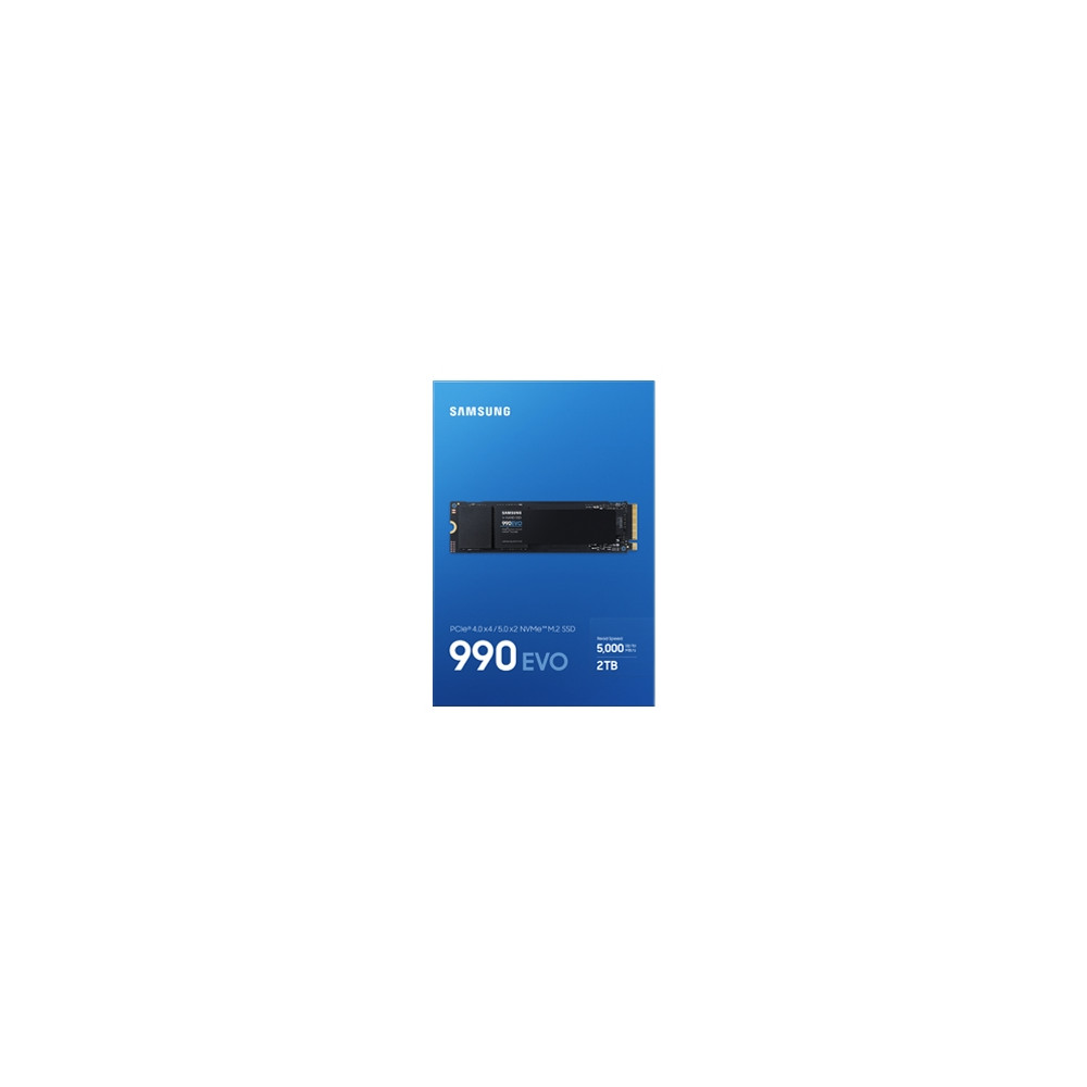 Produktbild för Samsung 990 EVO MZ-V9E2T0BW - SSD - 2 TB - PCIe 5.0 x2 (NVMe)