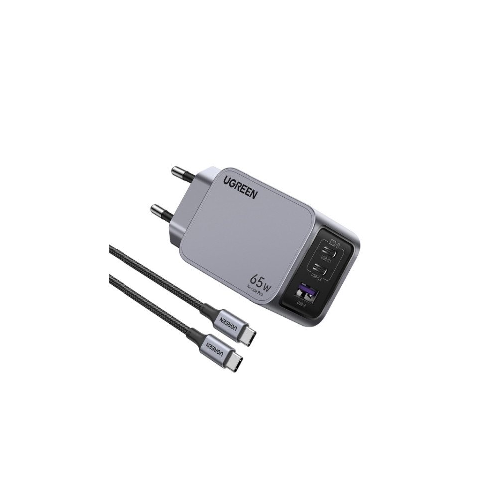 Produktbild för Ugreen laddare UGREEN Nexode Pro USB-A, 2xUSB-C 65W + USB-C...