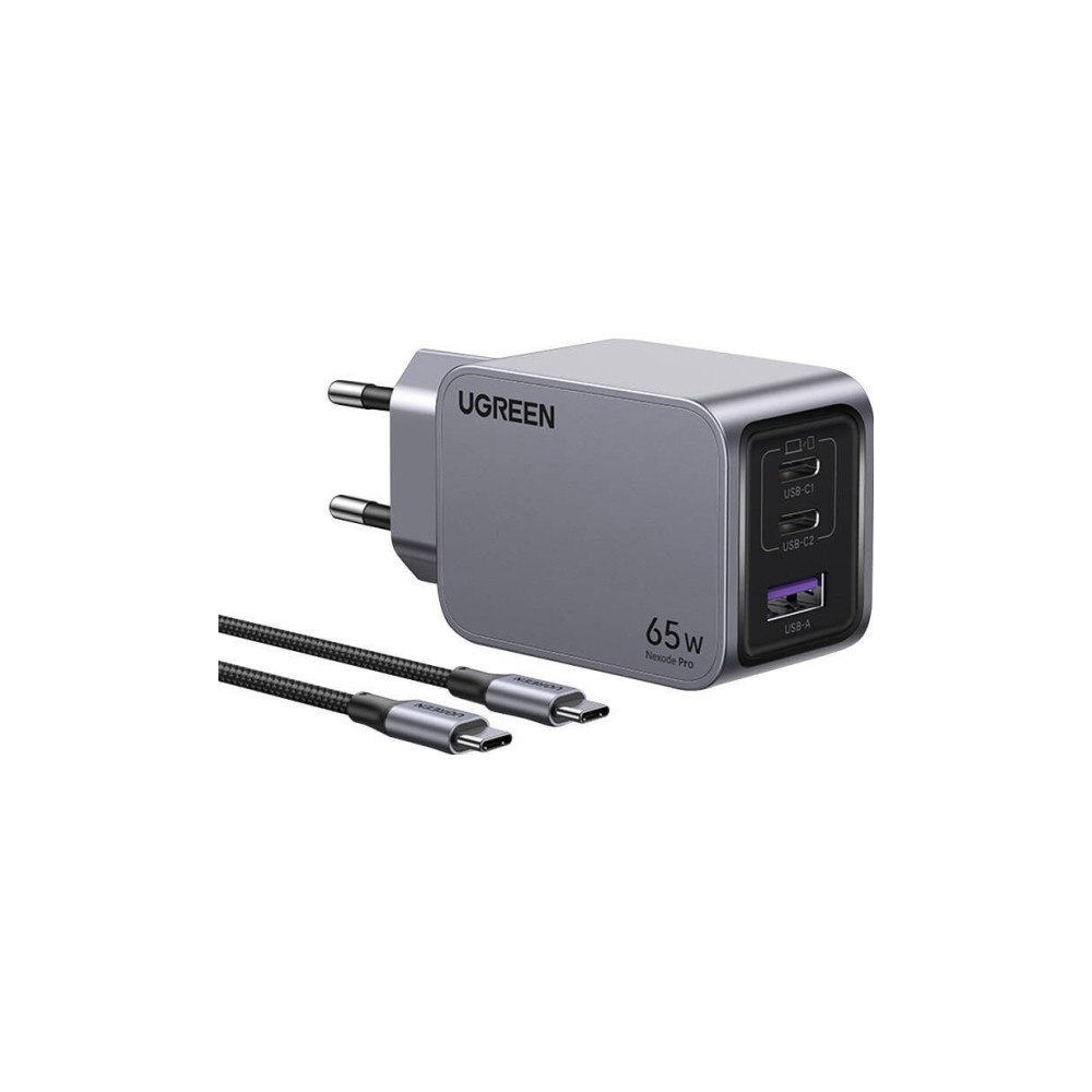 Produktbild för Ugreen laddare UGREEN Nexode Pro USB-A, 2xUSB-C 65W + USB-C...