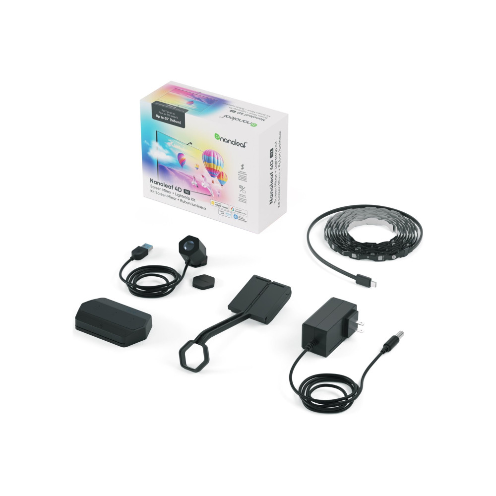Produktbild för Nanoleaf 4d V2 - skärm spegelkamera - LED - 30 LEDs/m - RGB-lampa