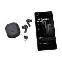 Produktbild för Dell Pro Plus Earbuds - EB525 - True wireless-hörlurar med mikrofon - Microsoft Teams Certified - Zoom Certified