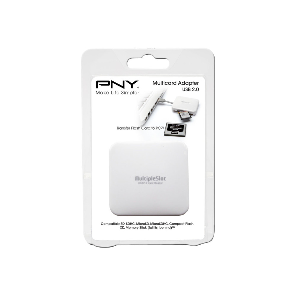 Produktbild för PNY kortläsare - USB 2.0
