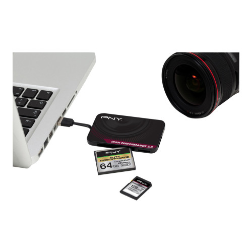 PNY Technologies PNY High Performance Reader 3.0 kortläsare - USB 3.0 - Osorterat