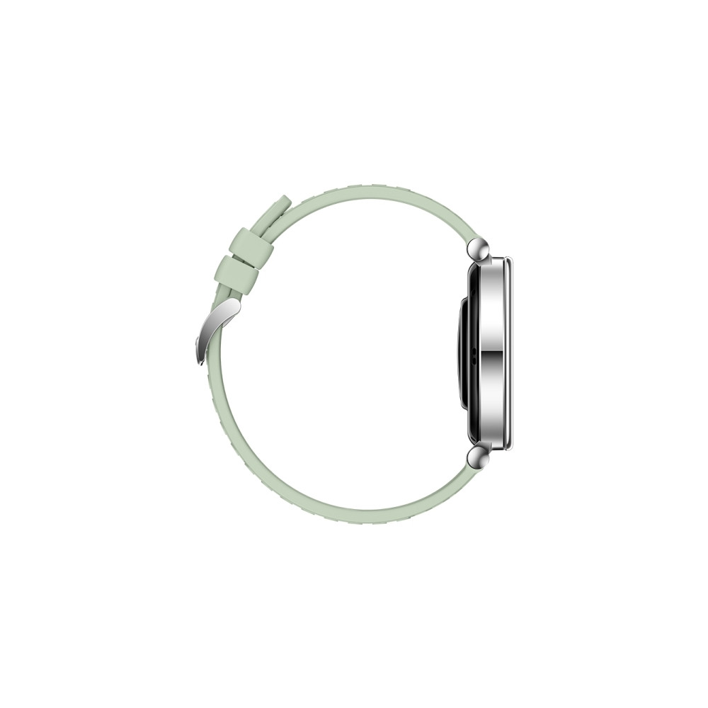Produktbild för Huawei Watch GT 4 - rostfritt stål - smart klocka med rem - smaragdgrön - grön
